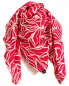 Preview: Musselin-Schal Damen Pink gemustert 140 × 140 cm von OBERMUTTI